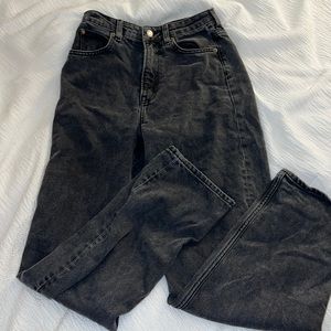 black baggy jeans